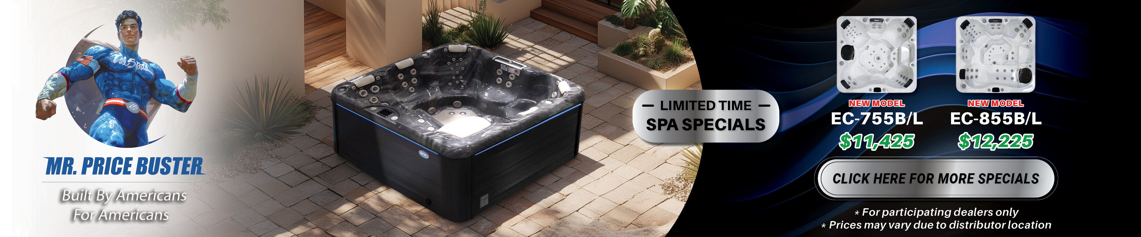 Calspas hot tub being used in a family setting - Crofton